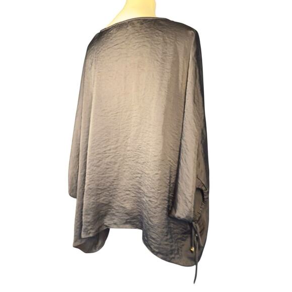 MICHAEL Michael Kors black oversized blouse size large - Picture 4 of 8